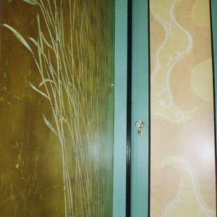 Antique gilding, Japanese style glazed screen effect